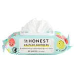 Pack of Honest Sniffer Soothers wipes with colorful packaging on a white background