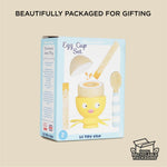 Le Toy Van - Wooden Honeybake 'Chicky Chick' Wooden Egg Cup Set | Pretend Food Kitchen Play Toy Set | Kids Role Play Toy Kitchen Accessories