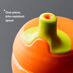 Tommee Tippee Sportee Water Bottle, for 12m+, 10oz, Pack of 3 Non-Spill Sippy Cups for Toddlers, Orange, Green and Blue, with Bite-Resistant Spout, Easy-Hold and BPA Free