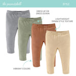 The Peanutshell Baby Boys or Girls Jeggings Set of 4-12-18 Months Size Jeans, Soft and Stretchy Pants, Boy and Girl Leggings, Infant Boy and Toddler Girl Clothes - Neutral Multicolor