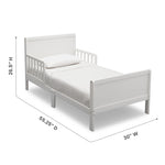 Delta Children Fancy Wood Toddler Bed - Greenguard Gold Certified, Bianca