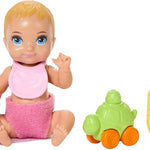 Barbie Skipper Babysitters, Inc. Playset with Brunette Doll, Blonde Baby Doll, Stroller with Removable Car Seat & 7 Accessories