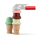 Melissa & Doug Scoop and Stack Ice Cream Cone Wooden Magnetic Pretend Play Food Set, Preschool Toy Play Ice Cream Set, Pretend Food, Toy for Toddlers and Kids Ages 3+ - FSC-Certified