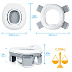 Orzbow Portable Potty Training Toilet, Travel Potty Seat for Toddler Boys Girls with Splash Guard, Potty Training Essentials, Foldable, Includes Free Travel Bag and 40 Liners, Indoor/Outdoor Use, Grey