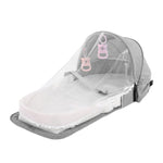 Foldable Travel Cot, Multifunctional Waterproof Outdoor Portable Travel Cot (Grey)