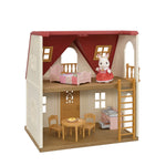 Calico Critters Red Roof Cozy Cottage Dollhouse Playset with Figure, Furniture and Accessories