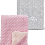 CREVENT 30''X40'' Cute Cozy Fluffy Warm Baby Blanket for Boys Infants Toddlers' Bedding Crib Cot Stroller, Baby Shower Birthday Newborn's Gift - Grey Cloud