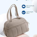 BAGSMART Gym Bag for Women, Duffle Bag for Travel with Wet Pocket, Lightweight Carry on Weekender Duffel, Water Resistant, Camel
