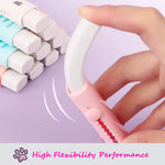 4 Pcs Cute Retractable Kawaii Cat Paw Eraser for Kids, Rubber Push-Pull for Students Writing, Drawing Aesthetic School/Office Supplies (Pink/Blue/White/Orange)