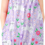 Toddler Baby Girls Romper Sleeveless Jumpsuit Summer Clothes Adjustable Tie-Up Strap with Pocket Headband 1-5T