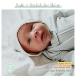 Finn + Emma - Organic Cotton Baby Hats - Newborn Beanies for Babies 0-6 Months - Organic Baby Apparel - Ivory White
