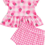 fhutpw Toddler Baby Girls Summer Outfits Daisy Ruffle Short Sleeve T-Shirts Tops Floral Shorts 2Pcs Clothes Set 6M-4T