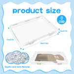 WYKOO 6 Pack Clear Freezer Breast Milk Storage Organizer Flat Breast Milk Freezer Storage Organizer Breastmilk Freezer Tray Breast Milk Freezer Organizer