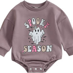 FOCUSNORM Thanksgiving Newborn Baby Girl Outfit Toddler Pumpkin Sweatshirt Romper Long Sleeve Onesie Infant Fall Clothes