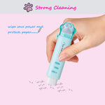 4 Pcs Cute Retractable Kawaii Cat Paw Eraser for Kids, Rubber Push-Pull for Students Writing, Drawing Aesthetic School/Office Supplies (Pink/Blue/White/Orange)