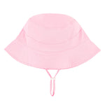Durio Baby Girl Sun Hat Sun Protection Baby Girl Hats Wide Brim Baby Girl Summer Hat Beach Hat Toddler Hats for Girls Boys D Pink Solid 12-24 Months