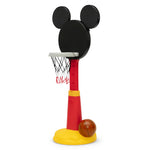Delta Children Disney Mickey Mouse Plastic Basketball Set - Includes Basketball Hoop, 1 Basketball and Ball Pump, Red/Black