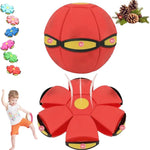 Magic Bouncing Ball, Magic Flying Saucer Bouncy Ball, Pop up, Dual Form Freely Switchable Toy with 6 Light, Parent-Child Interaction, Suitable for Indoor & Outdoor