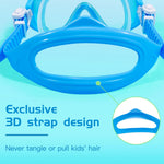 Seago Kids Swim Goggles Swimming Goggles for Kids Boys Girls Toddlers Youth 5-15 Anti-Fog 180° Clear Goggles No Leak Water Pool Underwater Swim Goggles with Nose Cover Swimming Diving Equipment