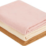 Muslin Swaddle Blankets, Nursery Receiving Blanket for Newborn, Baby Swaddle Wrap Soft Silky & Breathable, 3 Packs, 47 X 47In (Blue and Green 3 Pieces)