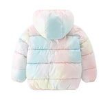 YAGATA Toddler Winter Coat Boys Fleece Jacket Warm Girls Coats Baby Puffer Jackets 2t Tie Dye 1-2T 90