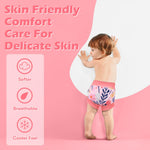 ALVABABY Swim Diapers 3pcs Baby & Toddler Reusable Waterproof Swimming Diaper for Boy's and Girl's for Swim Classes 3XBS02-18-24M