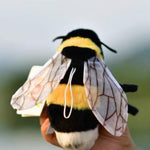 TAMMYFLYFLY Soft Bee Plush Toy, Stuffed Animal Doll,Cute Honeybee Plush Doll,17cm