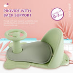 Didiseaon Baby Bath Seat for Tub Non-Slip Toddler Bathing Chair Adjustable Infant Shower Seat for Boys and Girls 1-3 Years Old Safe and Comfortable Bathing Support
