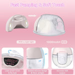Wearable Breast Pump,Hands Free Upgraded Mobile Flow | S33, App Discreet Control with 3 Modes & 15 Levels, Portable Electric Breast Pump with 17/19/21/24MM Flange, Leak-Proof Design (2 Pack, Pink)
