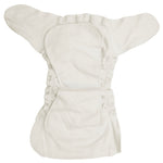 Cozy Cubs Deluxe Fitted Cloth Diaper – Premium Interlock Cotton Exterior with Absorbent Birdseye Interior, Soft Stretch Elastics, Secure Snaps, Two‑Sizes (7–30 lbs)