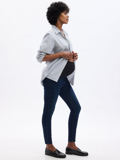 GAP Maternity Full Panel Skinny Jeans Dark Indigo 29
