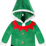 Hifot My First Christmas Baby Girl Boy Romper Newborn Clothes Long Sleeve Jumpsuit + Hat Infant Outfits Set