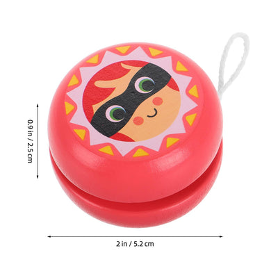 Uonlytech Wooden Soldier Yoyo for Pink Wood for Beginners Developing Fine Motor Skills and Hand-Eye Coordination for Home School and Outdoor Play