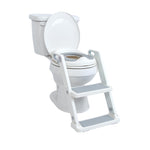 Nuby Step Ladder Toddler Potty Seat for Toilet - All-in-One Kids Potty Training Toilet Seat with Ladder for Toddlers 18+ Months - Grey