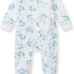 Burt's Bees Baby Baby Girls Pajamas, Zip Front Non-Slip Footed Sleeper Pjs, 100% Organic Cotton