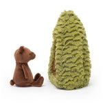 Jellycat Forest Fauna Bear Stuffed Animal, 7.5 inches - Teddy Bear Plush Toy - Classic Children's Gift