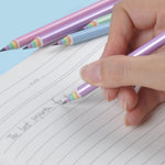 ECOTREE Pre-Sharpened Pencils #2 Cute Number 2 Pencils with Erasers for Kids Eco Rainbow Paper Pencil for School, Writing, 12 Count