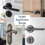 EUDEMON Childproof Door Lever Lock, Baby Safety Door Handle Lock, Easy to Install and Use Adhesive no Tools Need or Drill (White, 2 Pack)