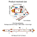 Rocket Self-adheve Vinyl Nursery Wall Decal Baby Growth Chart Sticker for Bedroom Play Room Peel and Stick Kindergarten Height Measure Mural