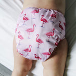 ALVA 6 Pack Cloth Diaper with 12 Inserts One Size Adjustable Washable Reusable Diaper Cover for Baby Girls and Boys
