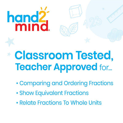 hand2mind Rainbow Fraction Tower Equivalency Cubes, Decimal Fraction Equivalency, Math Blocks, Montessori Math Rods, Fraction Manipulatives, Classroom Manipulatives for Elementary School (51 Pieces)