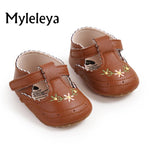 Myleleya Infant Baby Beach Sandals Summer Wedding Dress Flat Shoes Newborn Crib Shoes First Walkers Prewalkers Shoes