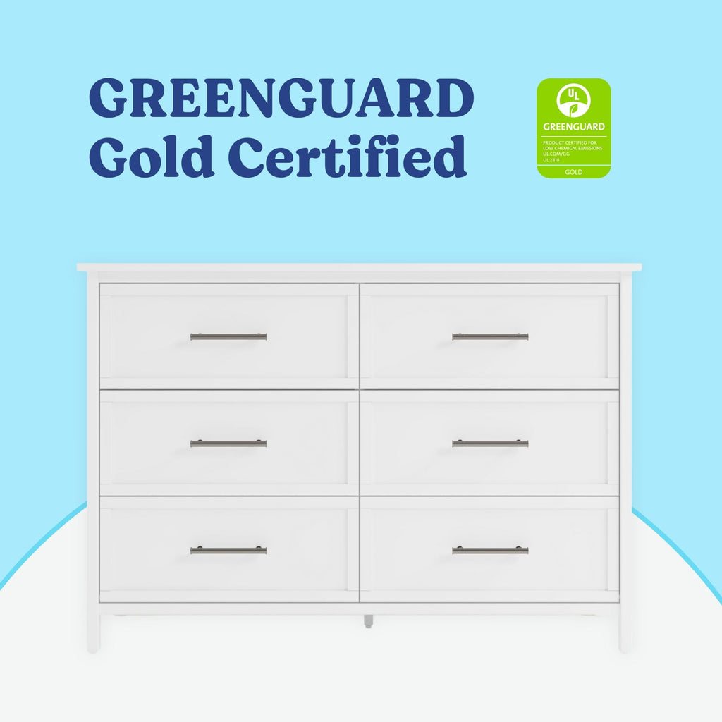 greenguard gold certified dresser Graco Classic 6-Drawer – Certified, White Dresser for Bedroom, Kids & Nursery Storage Chest, Safety Interlocking Drawers, #jjsdesigns&boutique Color:Royal Blossom Safari Buy Roman Black Button helping you nurture a