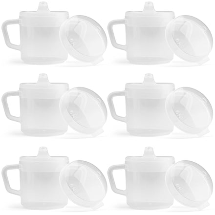 Set of white ceramic teapots with lids on a white background