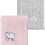 CREVENT 30''X40'' Cute Cozy Fluffy Warm Baby Blanket for Boys Infants Toddlers' Bedding Crib Cot Stroller, Baby Shower Birthday Newborn's Gift - Grey Cloud