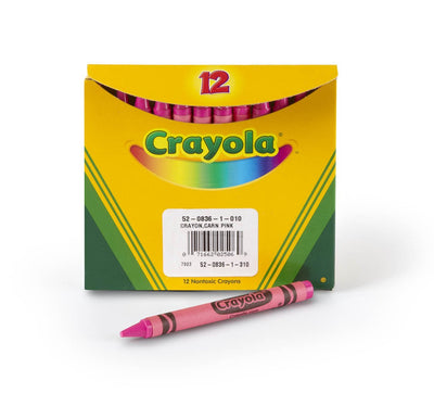 Crayola Crayons in Pink, Bulk Crayons, 12 Count (5208361010)