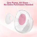 Air Pro™ Ultra-Discreet Wearable Breast Pump - Double Pack | Wearable Breast Pump 27mm | 15mm 18mm 21 mm 24mm Flange Inserts Included | 12 Gears 3 Modes