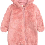 Newborn Baby Jumpsuit Hooded Fleece Rompers Long Sleeve Onesies Outwear Outfits