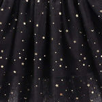 Toddlers Girls Sparkle Tulle Tutu Skirt with Sequins Stars Moon Sun (Black, 1-2years)