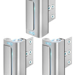 Home Security Door Lock 3 Pack Metal Door Reinforcement Lock for Kids Safety Top Front Door Child Proof Safety Lock Defend High Security Door Locks Latch Withstand 800lbs for Inside Swing Door Chain